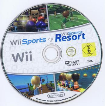 Wii Sports + Wii Sports Resort - Nintendo Wii (nur Disc)